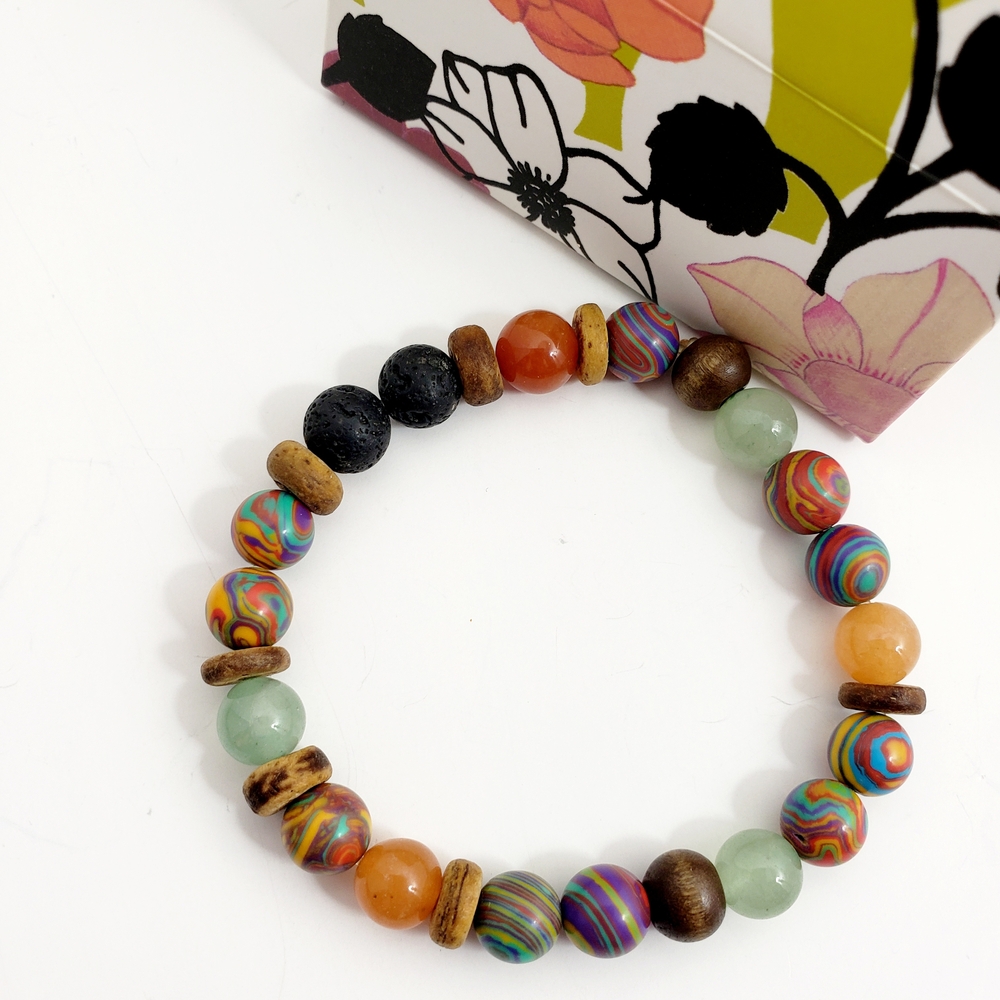 ORANGE AVENTURINE BRACELET - HAPPINESS & PEACE